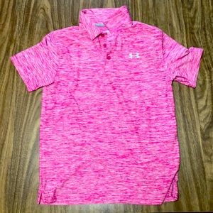 Under armor YLG Pink polo headgear new